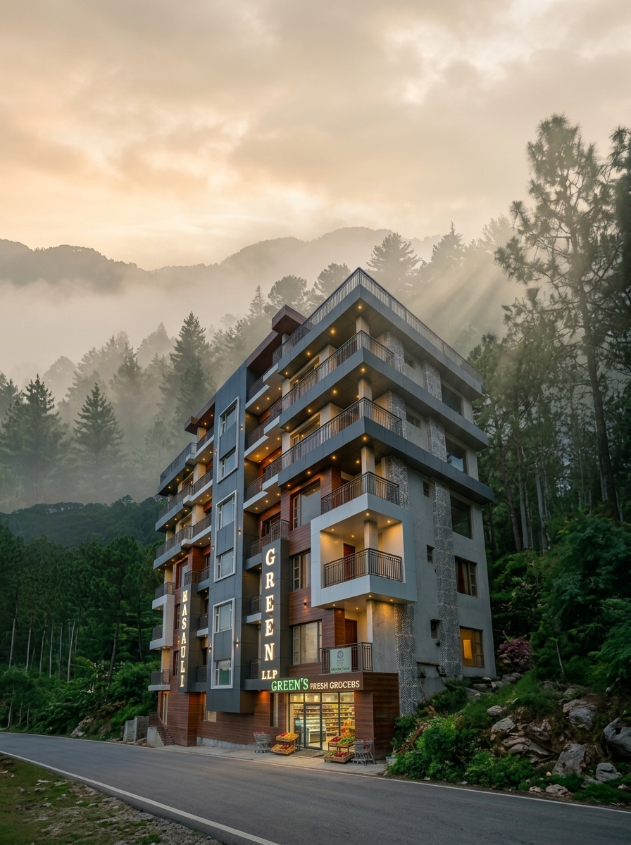 Nestled in the Hills – A Peaceful Escape Amid Misty Forest & Golden Light