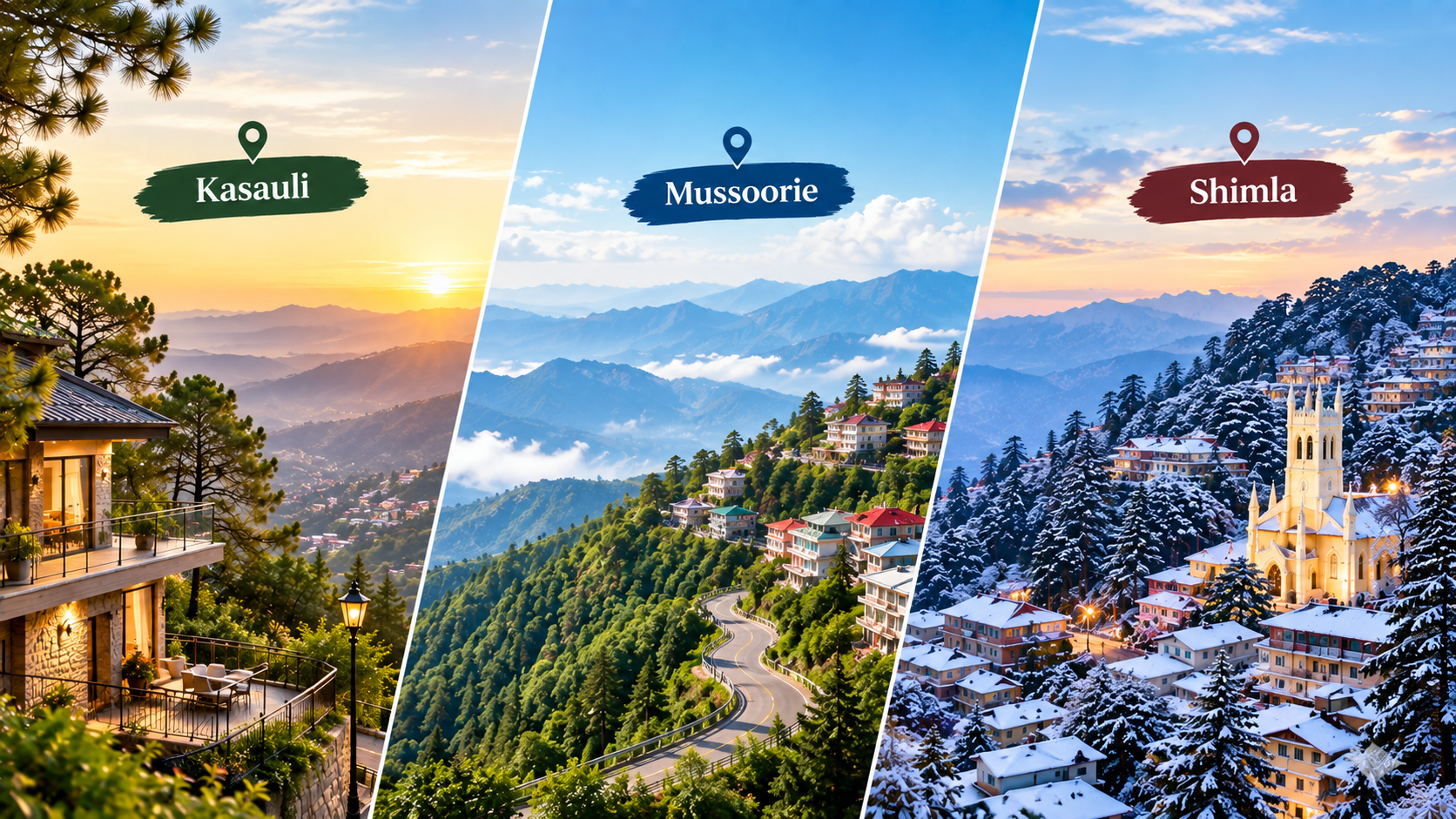 kasauli musoorie shimla
